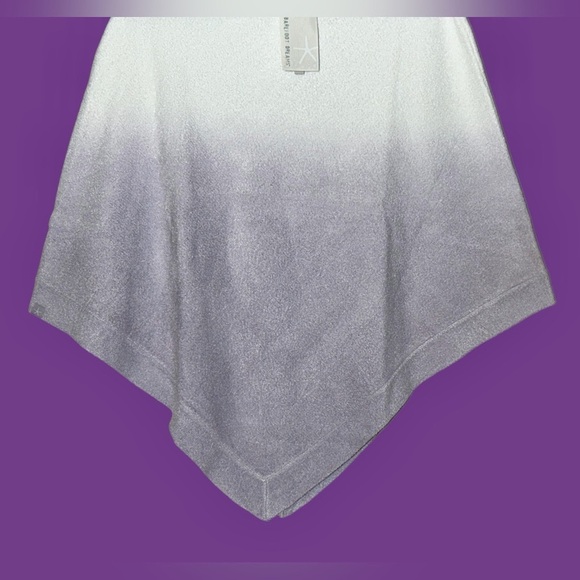 NWT Barefoot Dreams CozyChic Ultra Lite Ocean Breeze Poncho Ombre Soft Violet OS - Picture 6 of 11